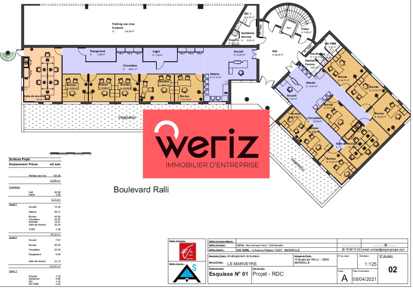 Location Bureaux Marseille 8 (13008)